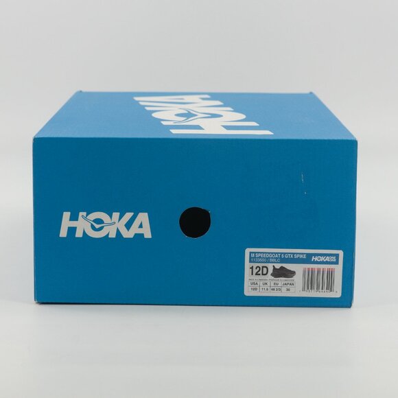Hoka One One Men\'s Speedgoat 5 GORE-TEX Triple Black 1133550 BBLC size 12  Shoes